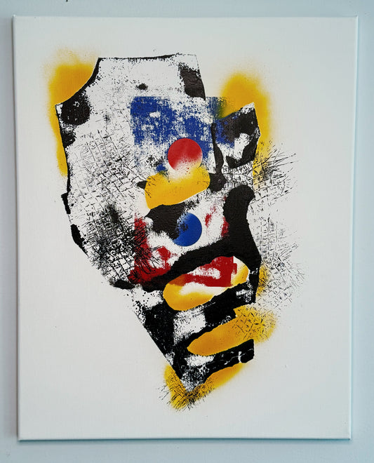 From Body to Canvas: The Visual Metaphor of Immigration – Original Spray and Acrylic on Canvas