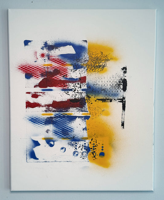 From Body to Canvas: The Visual Metaphor of Immigration – Original Spray and Acrylic on Canvas